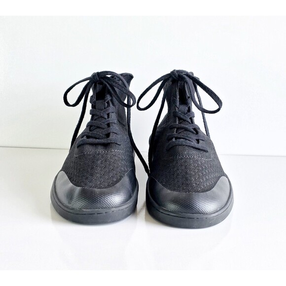 SUAVS Men\'s The Legacy High Top Sneakers Jet Black Sz 11 44 Lace Up Knit